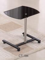 Facilité de nettoyage CT-184 Tables de verre haut de gamme Résistance à la corrosion avec cadre en acier inoxydable