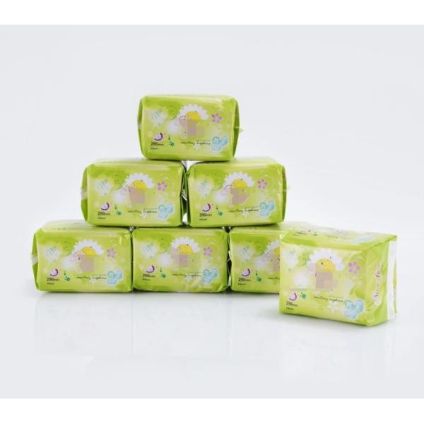 High Absorption 340mm 410mm overnight Cotton Sanitary Napkin