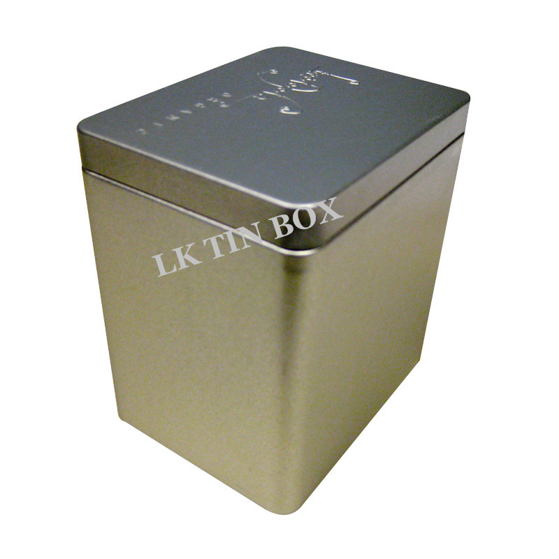 Pvc Window Green Tea Tin Boxes With Lids , Loose Tea Containers PMS Printing