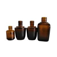 Les bouteilles de compte-gouttes des cosmétiques 50ml Brown avec sans danger pour les enfants/chapardent le chapeau de preuve