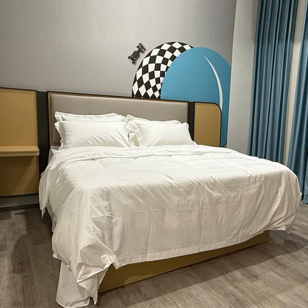 Juego de muebles de habitación de hotel personalizados de madera para hoteles de 3, 4 y 5 estrellas