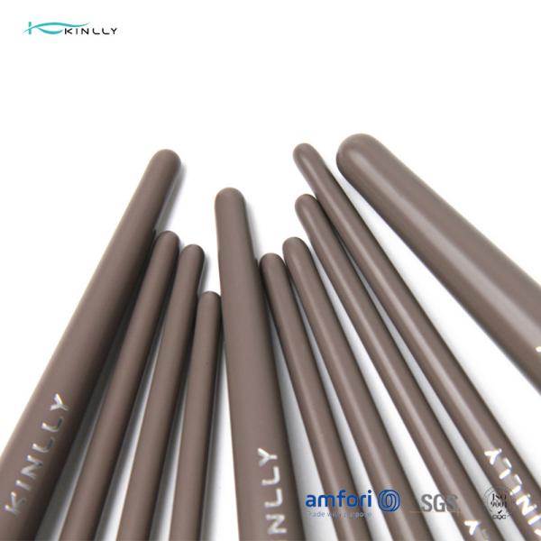 10pcs Aluminium Ferrule Full Face Makeup Brush Set