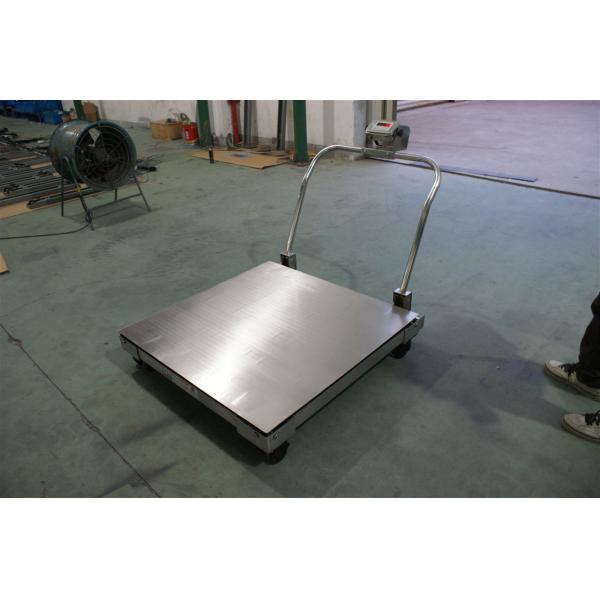 Movable Stainless Steel  Platform 3T Electronic Floor Scale Non Slip