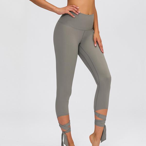 Pro Skin Nylon Women's High Waist Yoga Pants Capri Tummy Control Workout Apparel