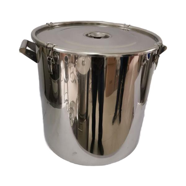 Corrosion Resistant Stainless Steel Round Drum For Restaurant