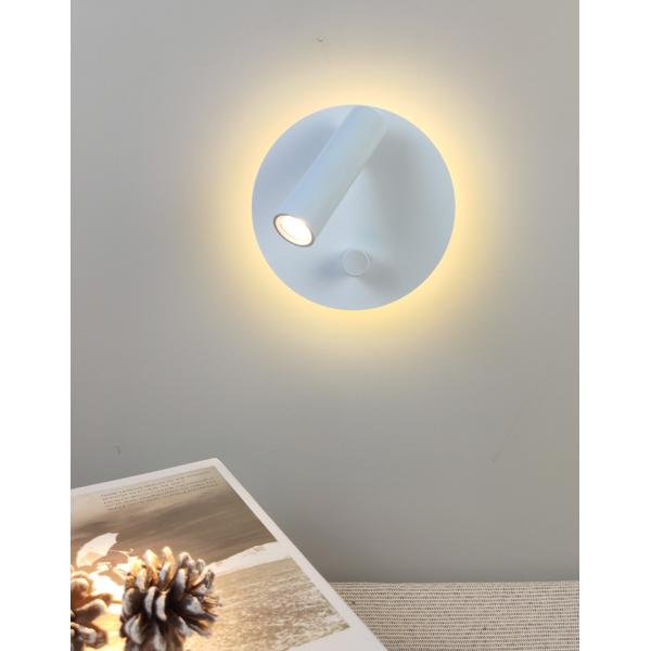 Manufacturer Creative rotating wall lamp bedside wall light bedroom hotel with switch spotlight reading lamps