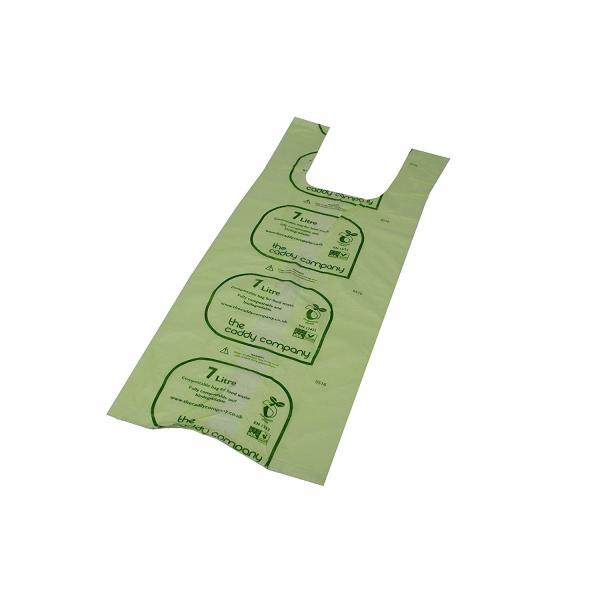 EN13432 Eco Friendly Trash Bags , Biodegradable Litter Bags Easy Carry