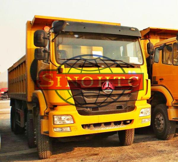 Heavy 3 Axle Ten Wheeler Dump Truck STEYR Tech Gearbox LHD RHD Steering