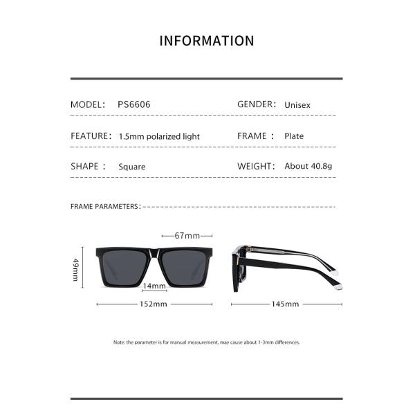 Люди TAC солнечных очков ацетата квадрата ODM OEM Unisex поляризовывали