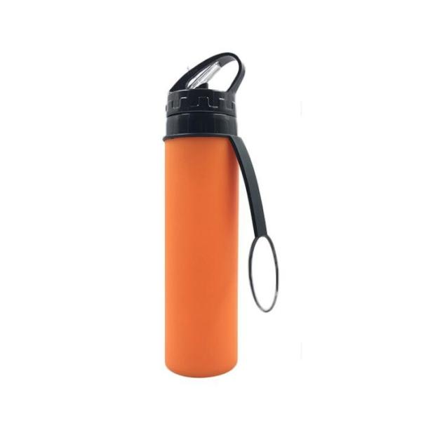 Food Grade Collapsible Travel Water Bottle Leak Proof 20 Ounces Without BPA