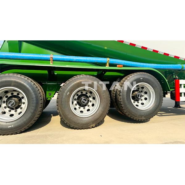 TITAN 3 Axle 45cbm Fly Ash Powder Dry Bulk Cement Tank Trailer Bulker Tanker for Sale