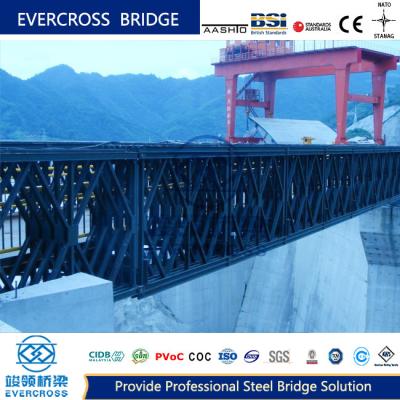 Prefabricated Steel Bailey Bridge Single Design Load Long Life COC certificate