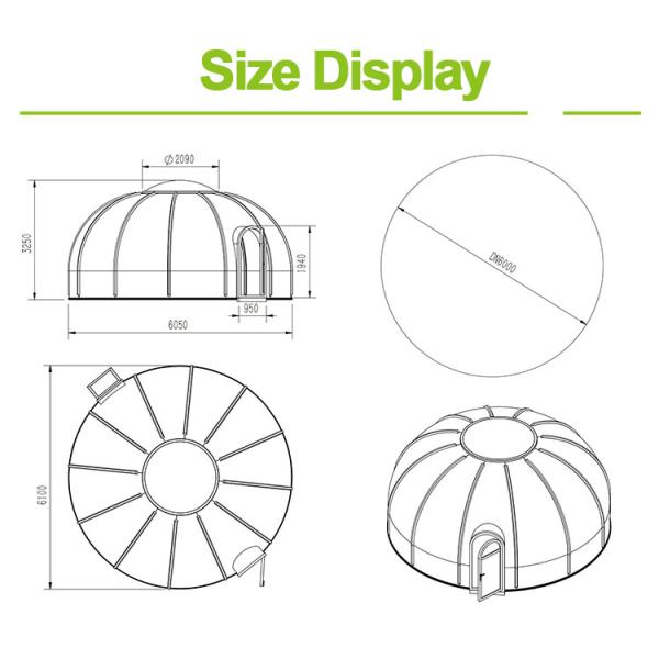 Подгонянный шатер пузыря пикника практичности шатра пузыря иглу сильный