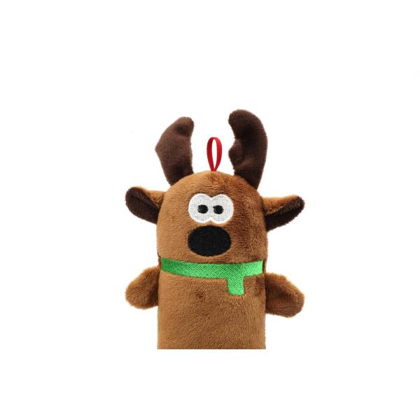 Игрушки собаки веревочки плюша машины EN71 Washable с рождеством Squeaker