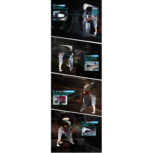 9D Immersive VR Shooting Arcade Machine With 20 Interactive Games