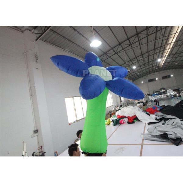 Модель мультфильма цветка воздушного шара ткани Оксфорда раздувная рекламируя