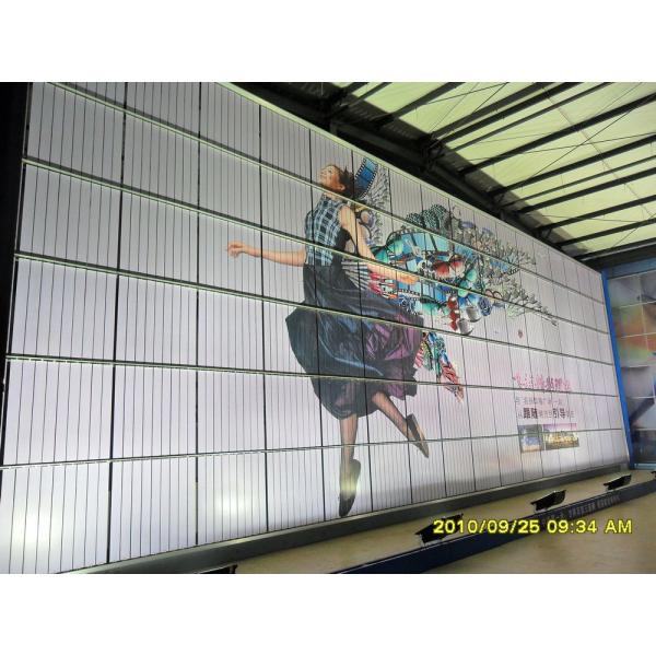 Creative big matrix trivision billboard for building design