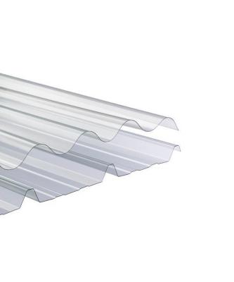 1.22m Largura folha de policarbonato corrugado UV resistentes painéis de telhado para estufas