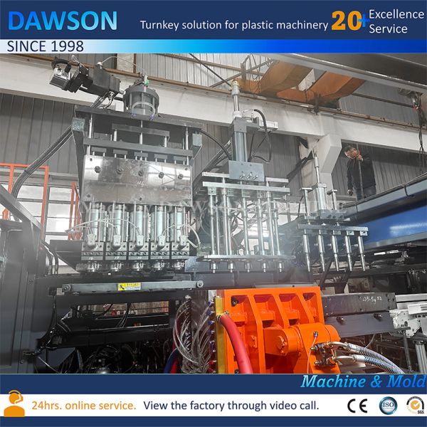 Automatic Single Station 5-Head Extrusion Blow Molding Machine for Wide Mouth HDPE Canisters