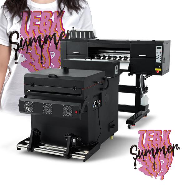 Máquina de impressão multicolor A1 i3200 DTF com duas cabeças e impressora a jato de tinta de filme térmico para animais de estimação
