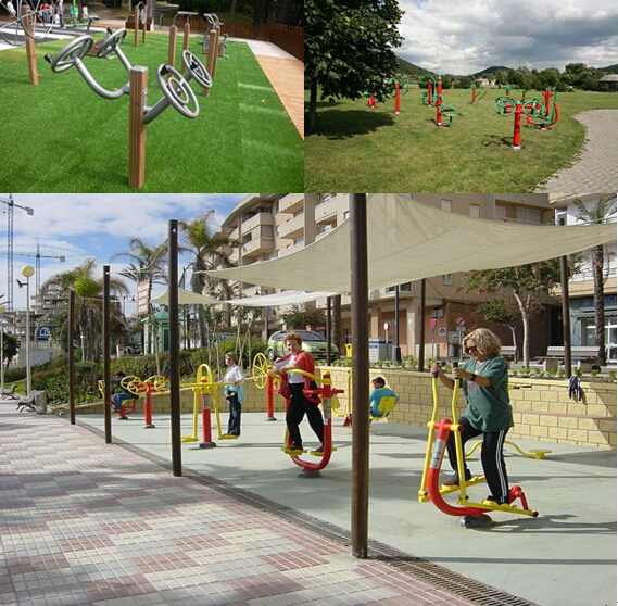 outdoor exercise equipment WPC materials based Arm Extension Apparatus-LK-S06