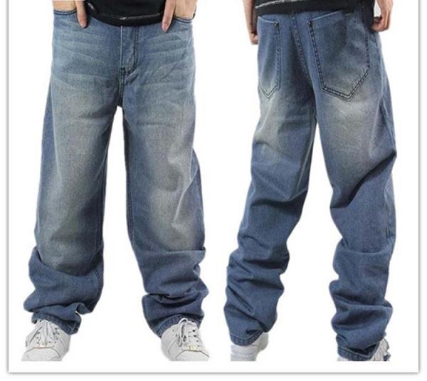 Customizable Clothing Loose Plus Size Denim Jeans Pants for Men,Fat Man Denim Trousers for Men