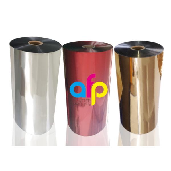 Strong Adhesion Printable Metallized BOPP Film , Metalized PET Film Manufacturers