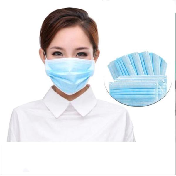 Safety Protection Earloops Disposable Face Mask Non - Woven For Adult