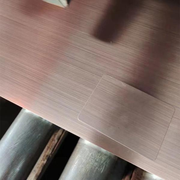 Stainless Steel Sheet  304 Grade Colour Sheet Rose Gold Mirror Hairline Sheet Size:1250MM X 2500MM