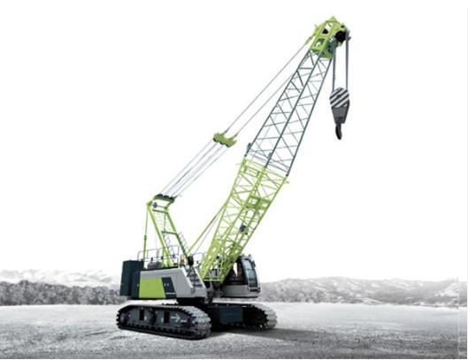 Remote Commercial Truck Mounted Crane With Hydraulic Boom Green