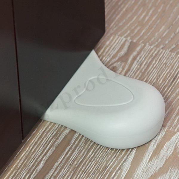 Kids Protector Soft Light Grey  Baby Safety Door Wedge Plastic Door Wedge