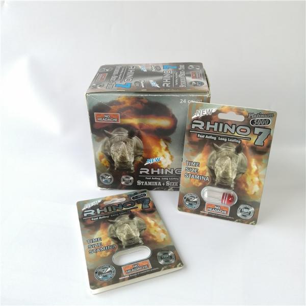 Пластиковая упаковка карты волдыря капсулы бутылки таблетки идет полный набор золота 3Д носорога