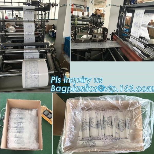ECO FRIENDLY ICE PACK BAGS, ECO GREEN PACKAGING, BIO ICE BAG, disposable drawstring top crystal clear ice plastic bag,