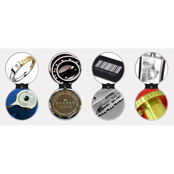 High Precision Jewelry Laser Engraving Machine , Fiber Laser Printing Machine On Metal