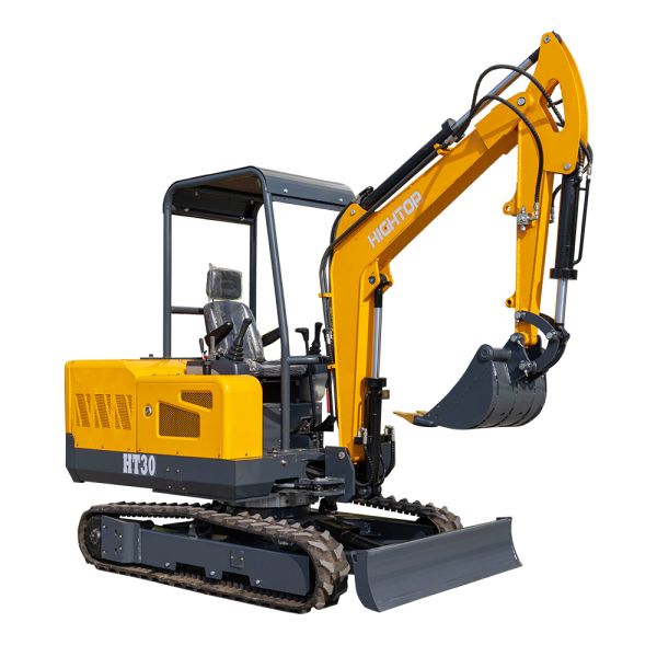 HT30 3ton Mini Excavator with Euro V Engine, Closed Cab, and Swing Boom Function