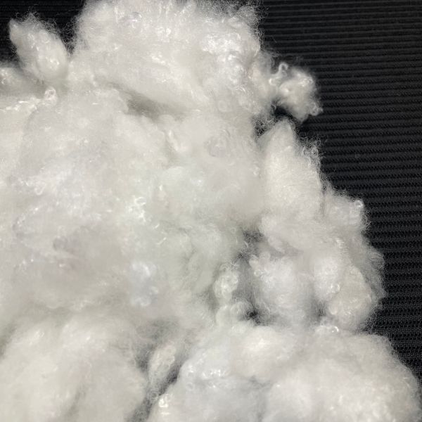 2.8D*32MM PBT PET Composite Staple Fiber, Latent Crimp High Elastic Fiber for Knitting Apparel  Excellent Spinnability filling Fiber