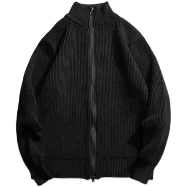 Zipper Cardigan Men's Turtleneck Knitted Sweater with 100% Polyester in Spring Season