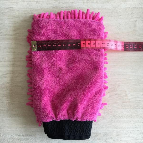 House keeping  washing absorb mitt 100% polyester microfiber mitt gloves