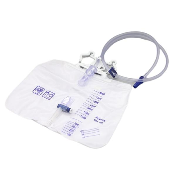 Screw Valve Disposable Night Urine Drainage Bags 4000ml