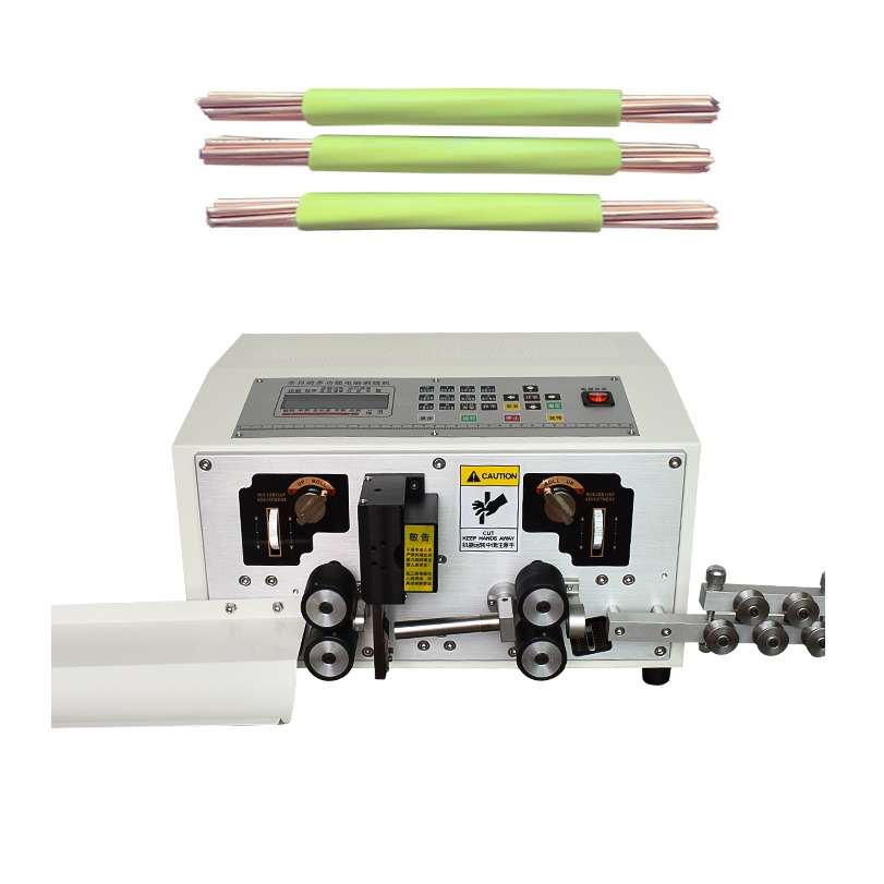 HQ Automatic Cable Wire Strip and Cutting Machine Small Diameter 1.5mm²-16mm² Mini Size Produce Machinery Factory Support Price