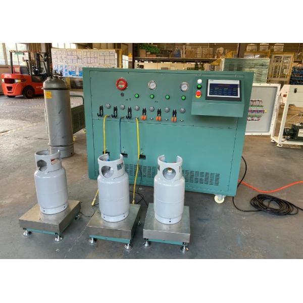3 Stations Refrigerant Filling Equipment Siemens PLC Programmer Controlled
