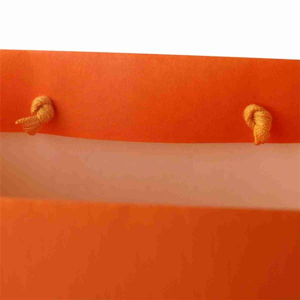 Artpaper 4C Orange Small Paper Shopping Bags Bulk odm