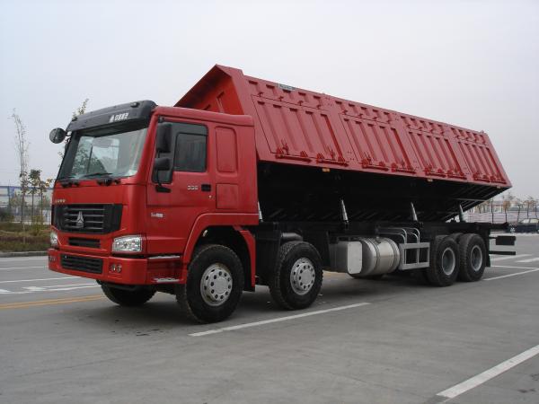 Quad Axle Heavy Duty Dump Truck With 371hp Engine For Highway Standard Load