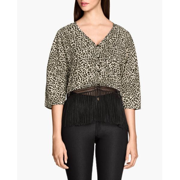 Women Trendy Fringed Blouse