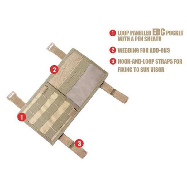 Car Sun Visor Organizer, Sunglass Holder and Storage Pocket, Card Cash Pouch with Multi-Pocket Net Zipper, Case Bag