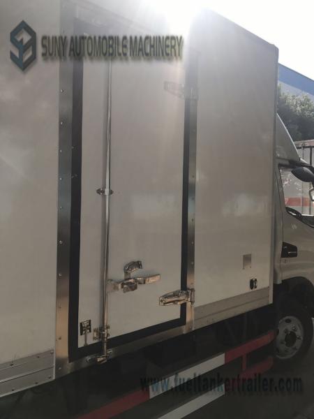 1-4 Ton  JAC 4x2 Light Refrigerator Van Truck / Dry Box Van Cargo Truck 3308 Mm Wheel Base