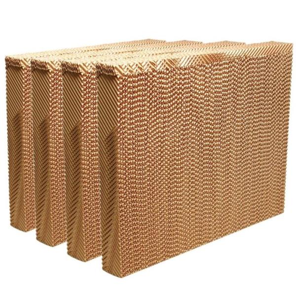 1500mm Height Brown Color Cooling Pad Wet Pad Greenhouse Cooling Pad System Evaporative