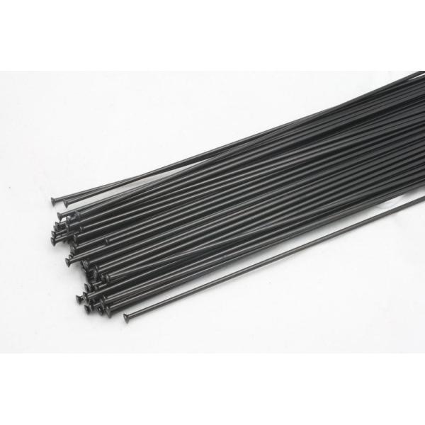 DT champion spoke 2.0/1.8 round spoke J-bend /straight pull head spokes 210-310mm black/silver color