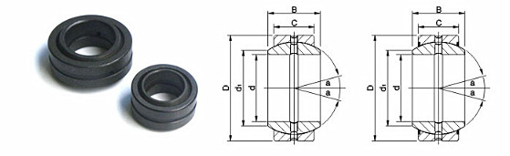 IATF16949 10MM Plain Radial Spherical Ball Bearing