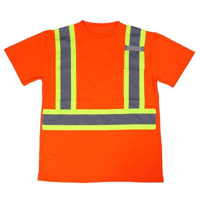 Camisas de segurança unisex com reflexo Laváveis Camisas de alta visibilidade OEM